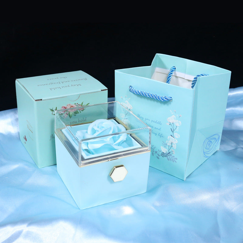 Rose Drehbar Schmuck Geschenkbox