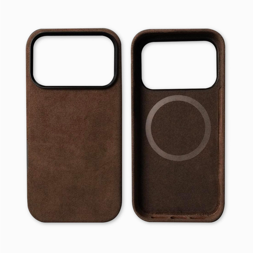 MagSafe Hülle aus Italienische Alcantara für iPhone 17 Modelle