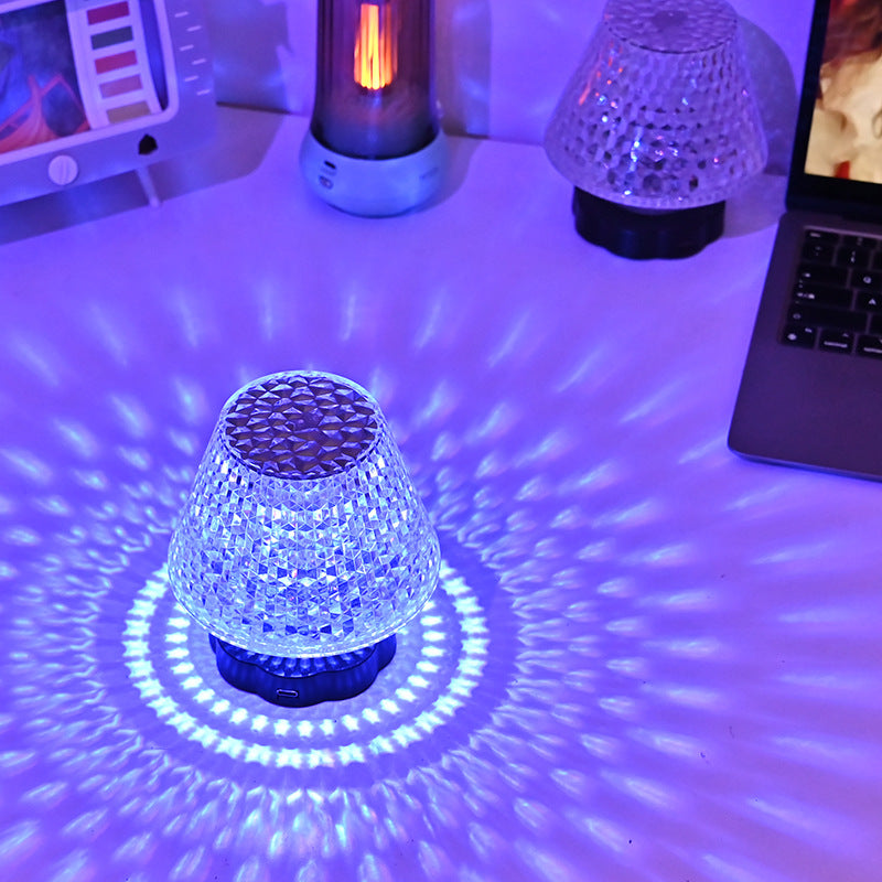 Romantische Diamant Kristall Lampe Tischleuchte USB Touch Sensor Bar