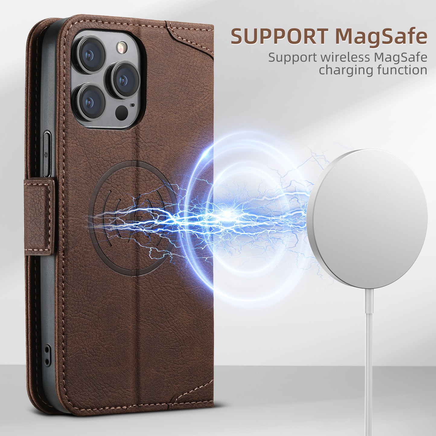 Flipcover mit Schutzfolie Magnetisch für dein iPhone