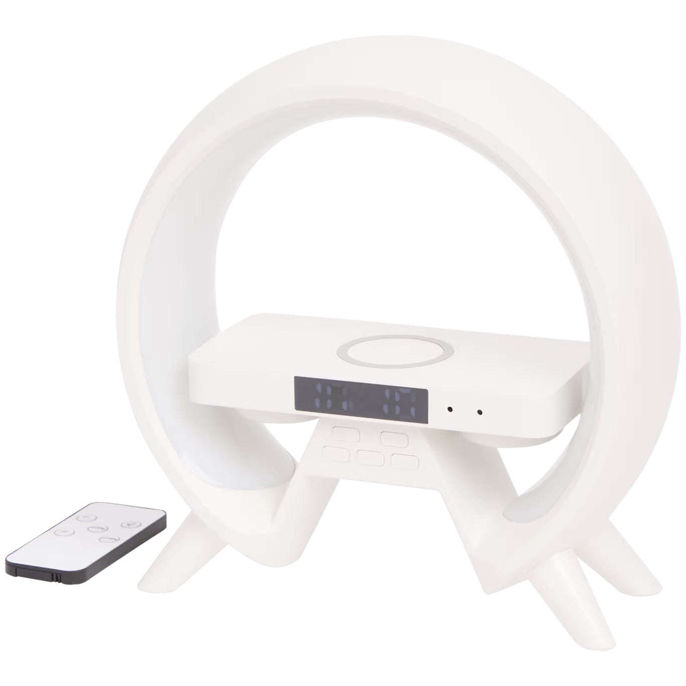 Digitaler LED Wecker Smart Light Wireless Charger Bluetooth Speaker