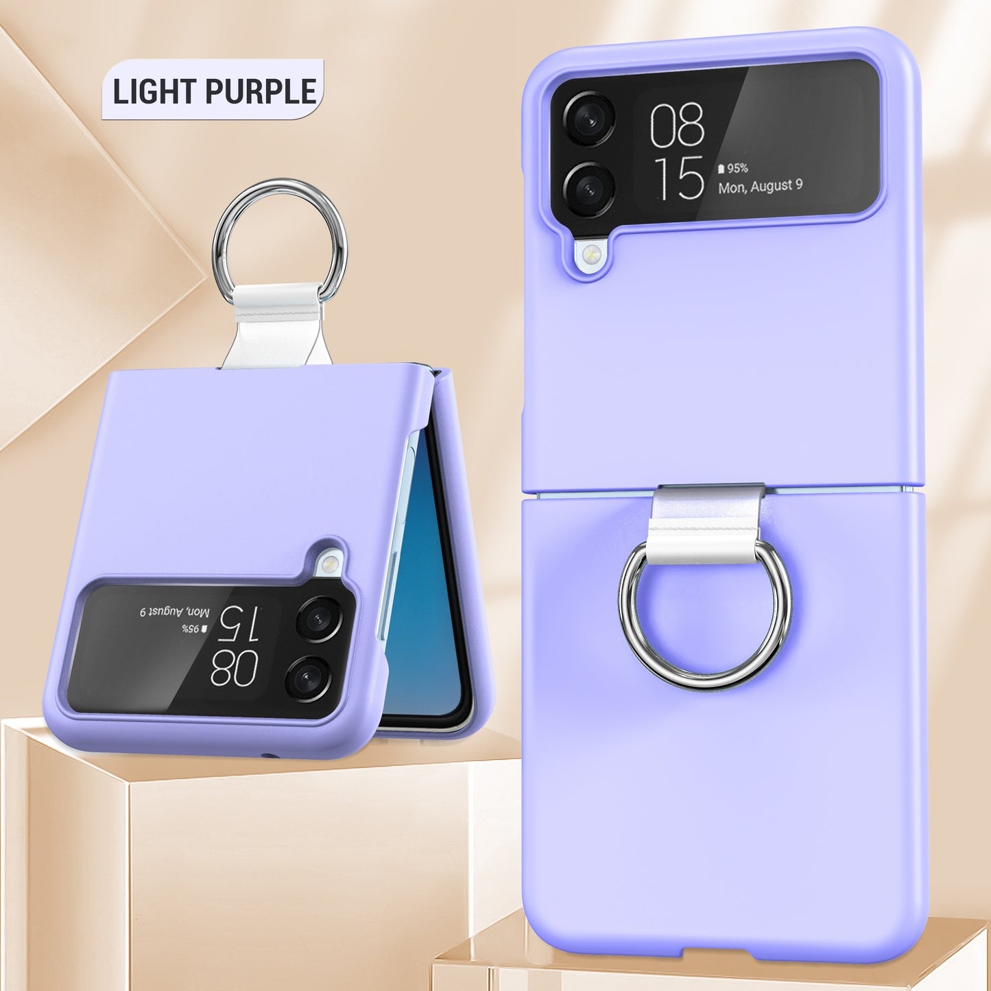 Samsung Galaxy Schutzhülle mit Ring - Mehrere Farben erhältlich Z Flip Modelle