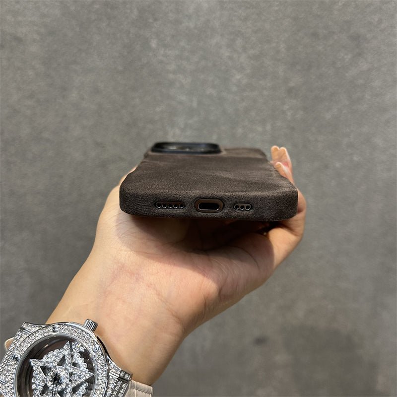 Wildleder Handyhülle für Apple iPhone