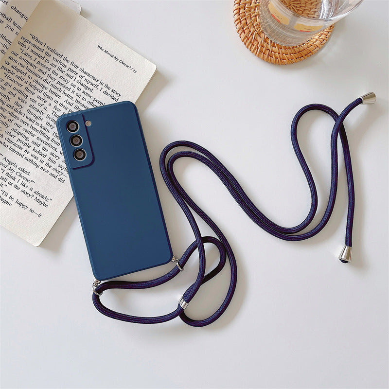 Silikon Hülle mit Umhängeband für Samsung Modelle