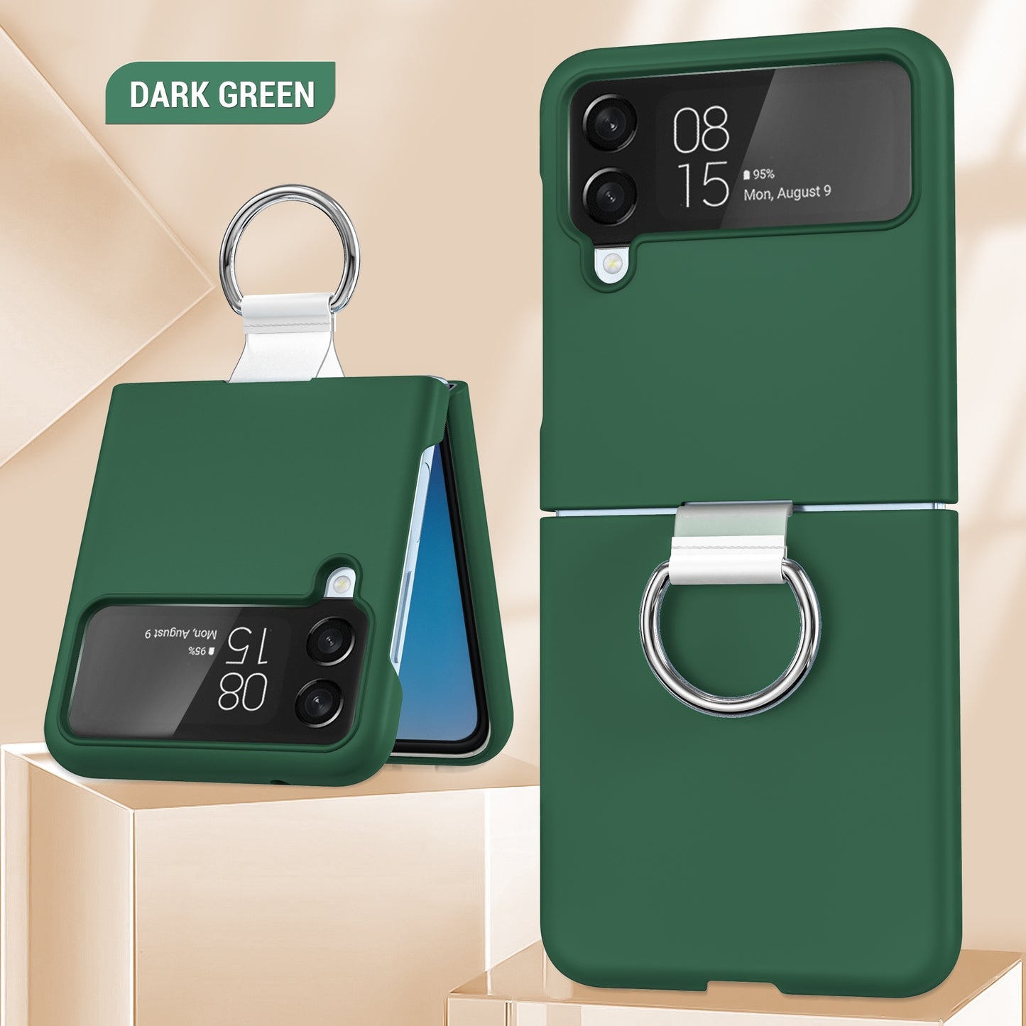 Samsung Galaxy Schutzhülle mit Ring - Mehrere Farben erhältlich Z Flip Modelle