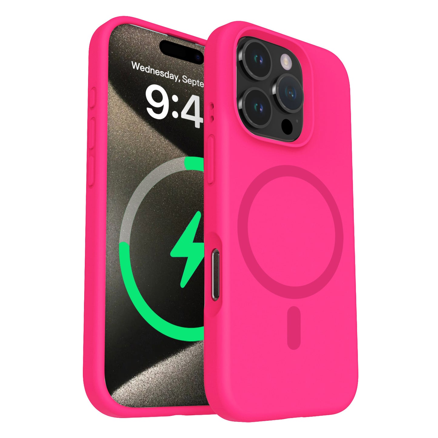 Silikon Case mit MagSafe für iPhone 16 Modelle
