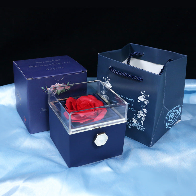 Rose Drehbar Schmuck Geschenkbox
