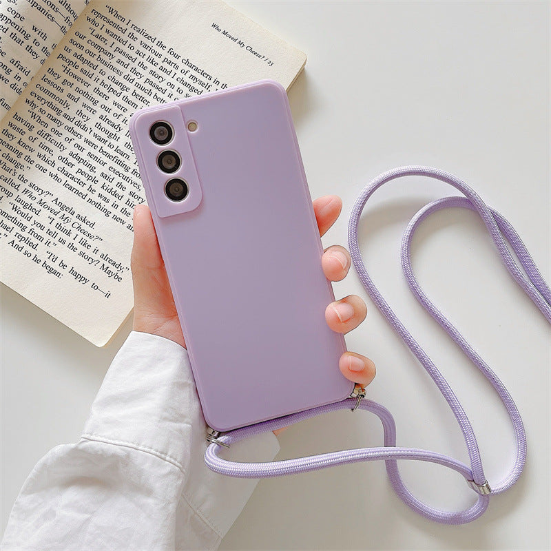 Silikon Hülle mit Umhängeband für Samsung Modelle