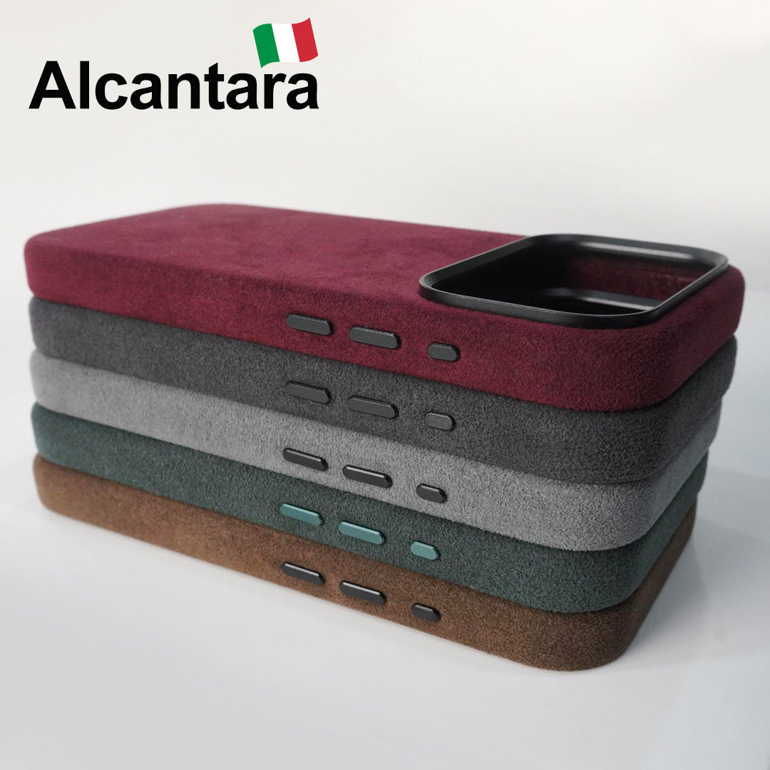 MagSafe Hülle aus Italienische Alcantara für iPhone 17 Modelle