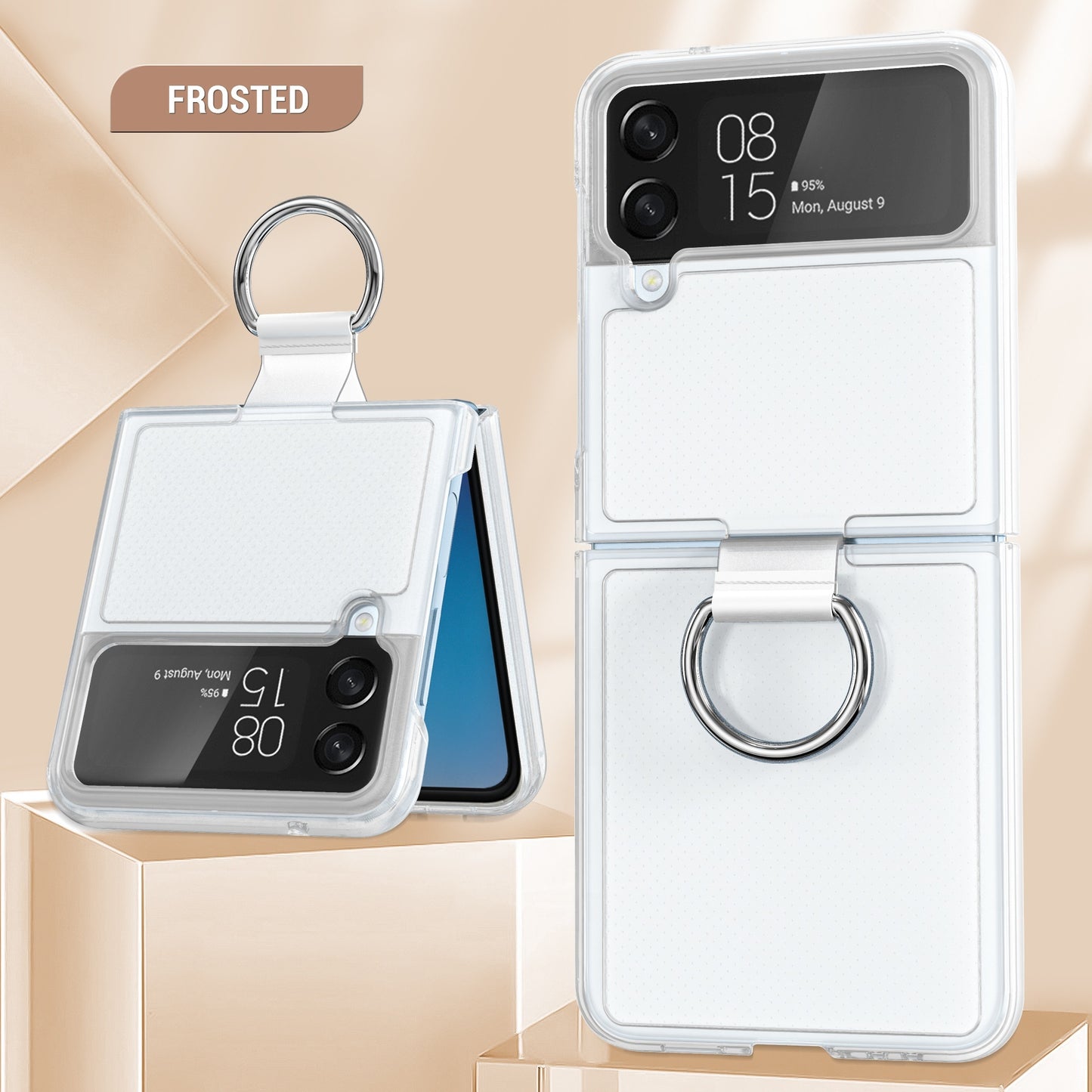 Samsung Galaxy Schutzhülle mit Ring - Mehrere Farben erhältlich Z Flip Modelle