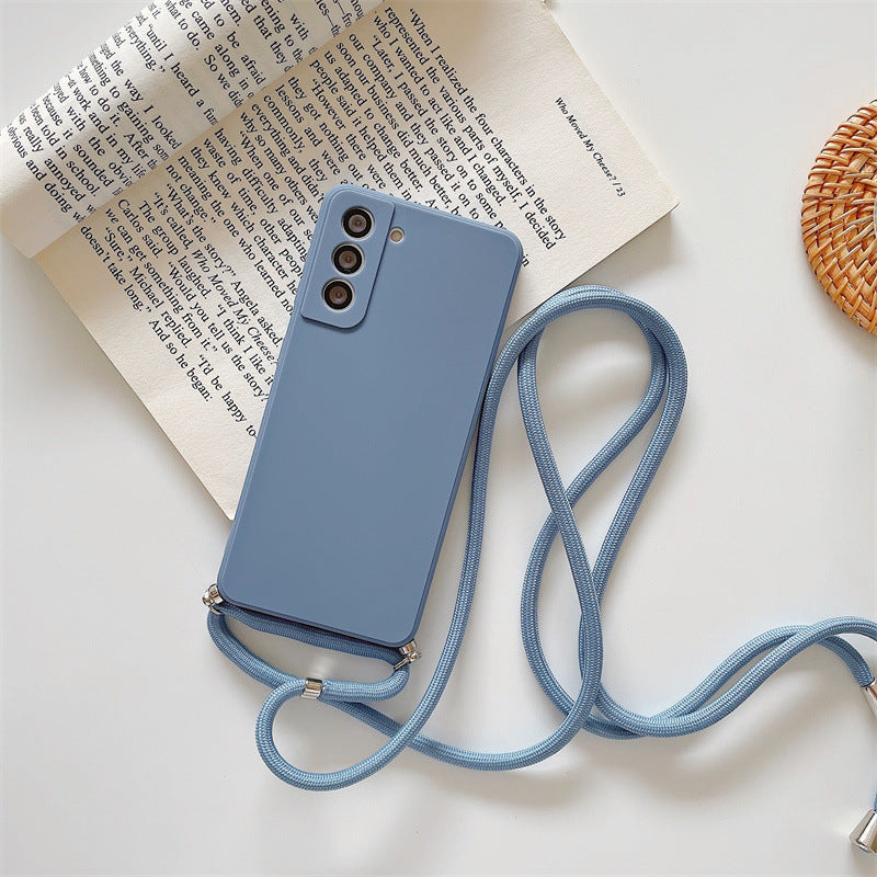 Silikon Hülle mit Umhängeband für Samsung Modelle