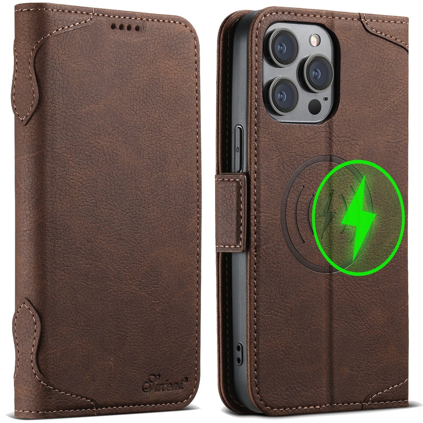 Flipcover mit Schutzfolie Magnetisch für dein iPhone