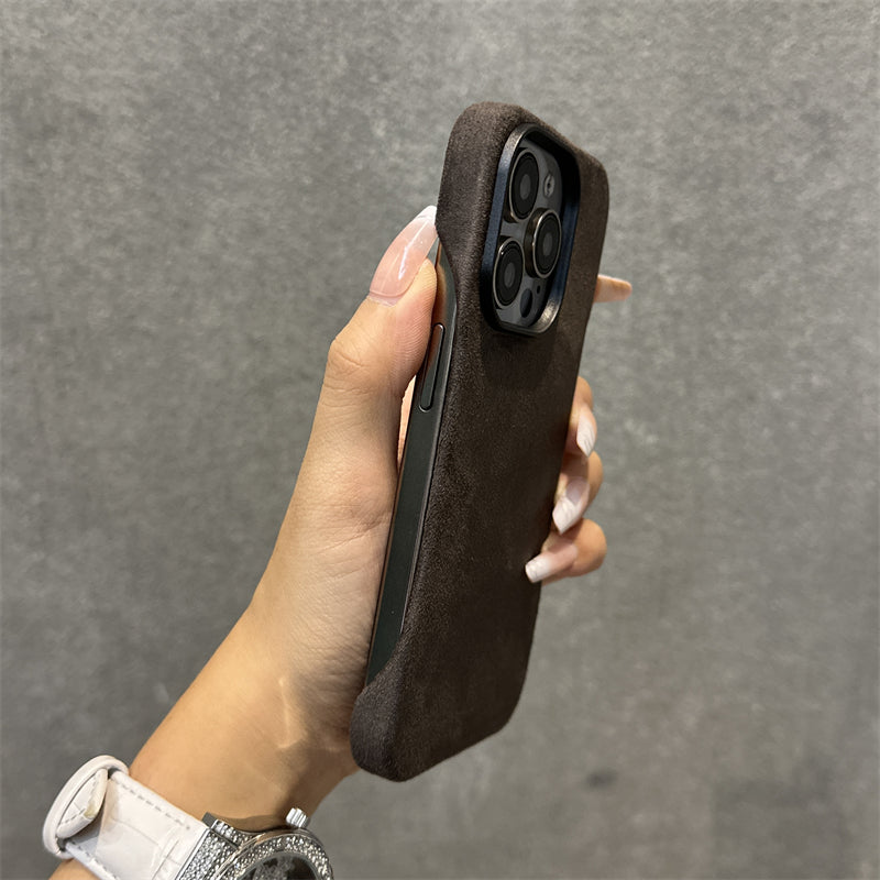 Wildleder Handyhülle für Apple iPhone