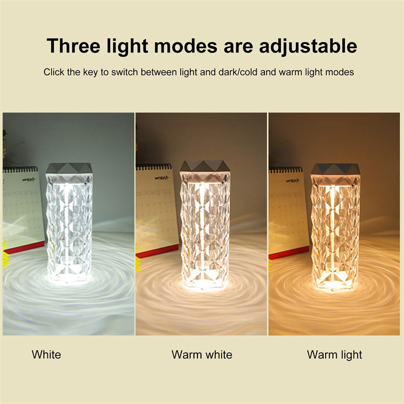 Kristall Lampe mit Luftbefeuchter