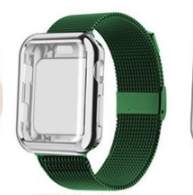 Apple Watch Band Edelstahl Magnet Milanaise Armband mit Case