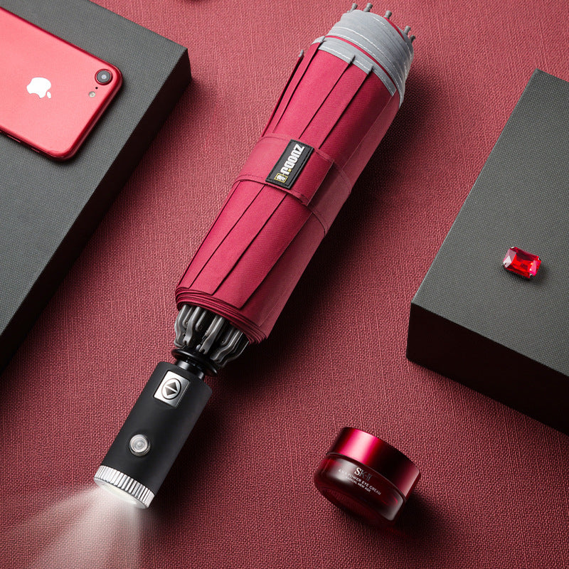 LED-Regenschirm - Sicher durch die Nacht