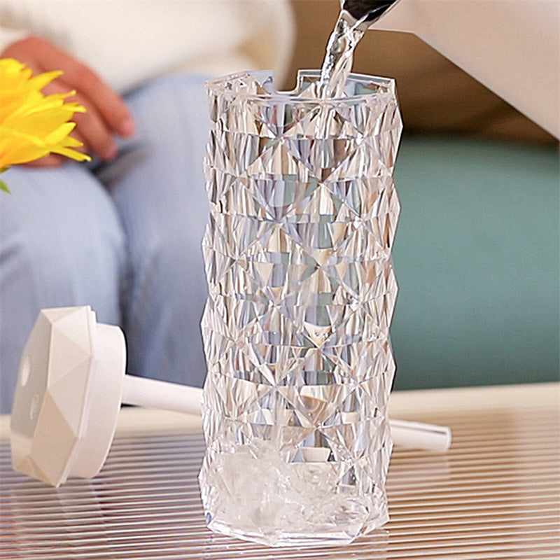 Kristall Lampe mit Luftbefeuchter