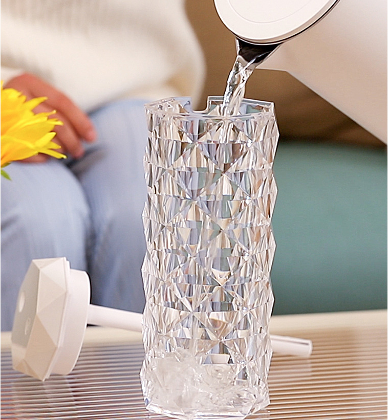 Kristall Lampe mit Luftbefeuchter