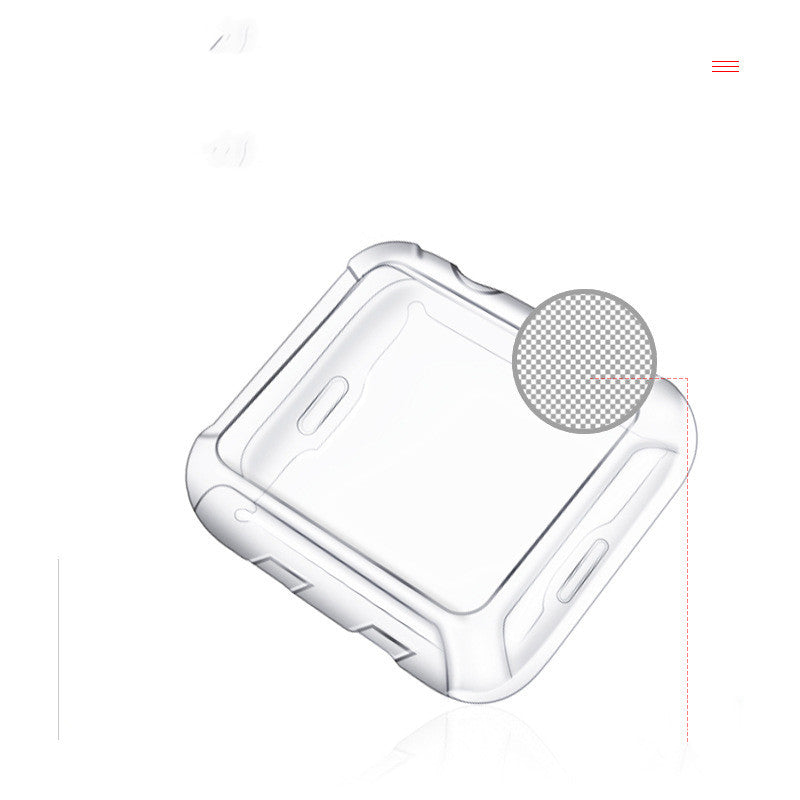 Apple Watch Hülle Gummi Schutzhülle volle Abdeckung - Transparent