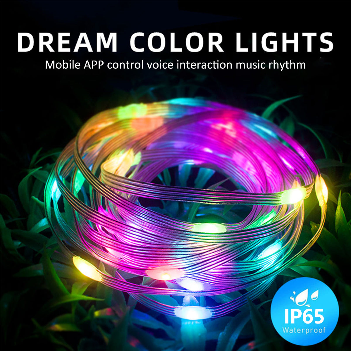 LED Weihnachtsbaum Lichterkette  | Handy gesteuert + verschiedene Farben