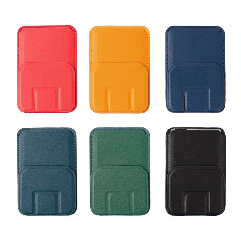 Magnetischer Klappständer Kartenhalter Wallet Leder - Kompatibel mit Apple MagSafe