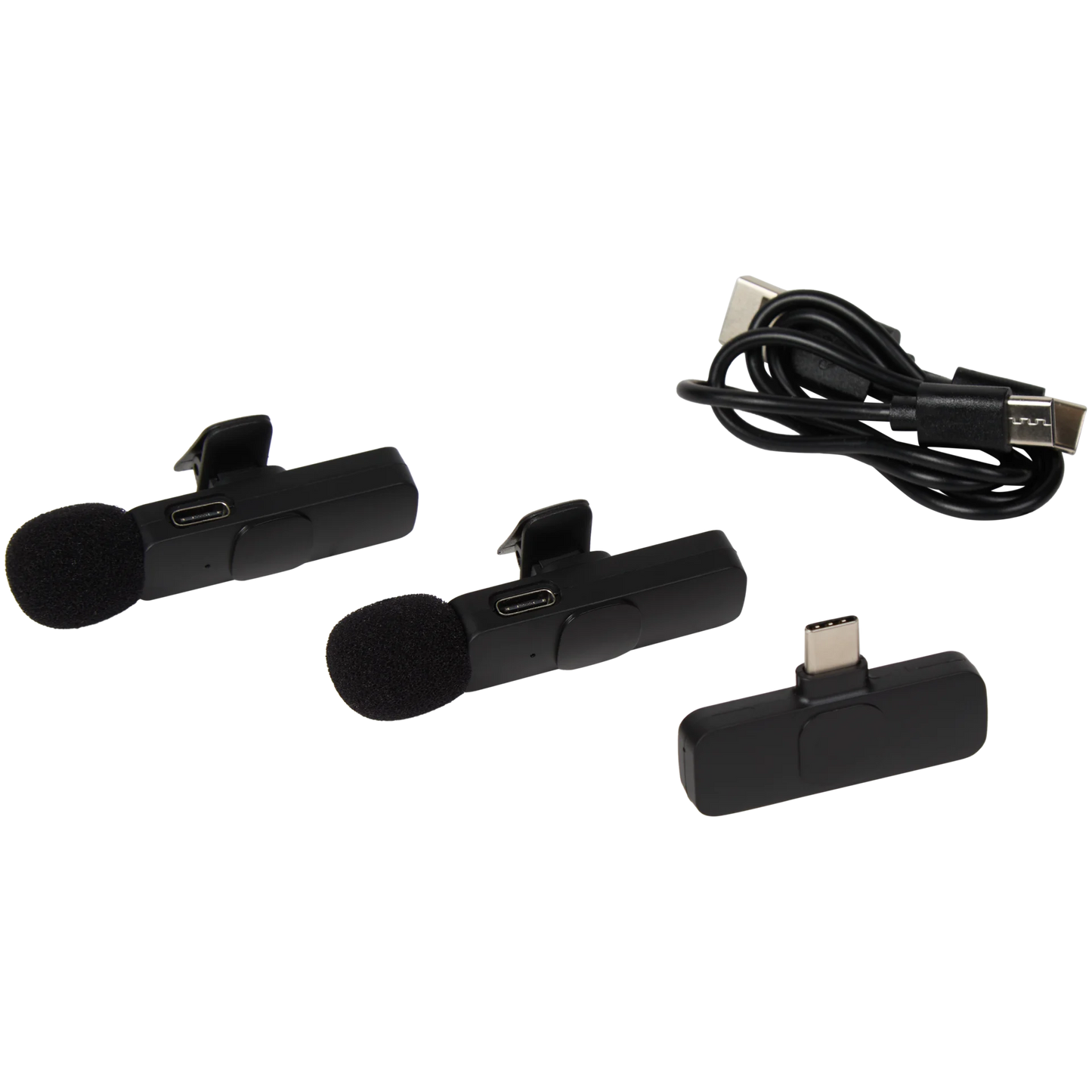 NOR-TEC Kabellose Clip-On Mikrofone – 2er Set