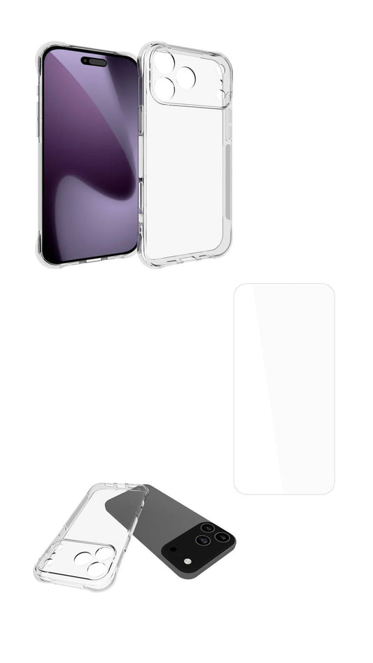 Handyhülle mit Kameraschutz und Panzerglas für Display und Kamera – Rundumschutz für das iPhone 17 Modelle