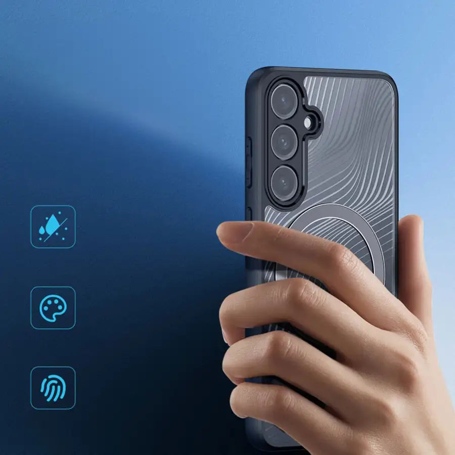 Samsung Galaxy S24-Modelle Hybrid Hülle Kunststoff Rückseite + Kameraschutz MagSafe