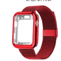 Apple Watch Band Edelstahl Magnet Milanaise Armband mit Case